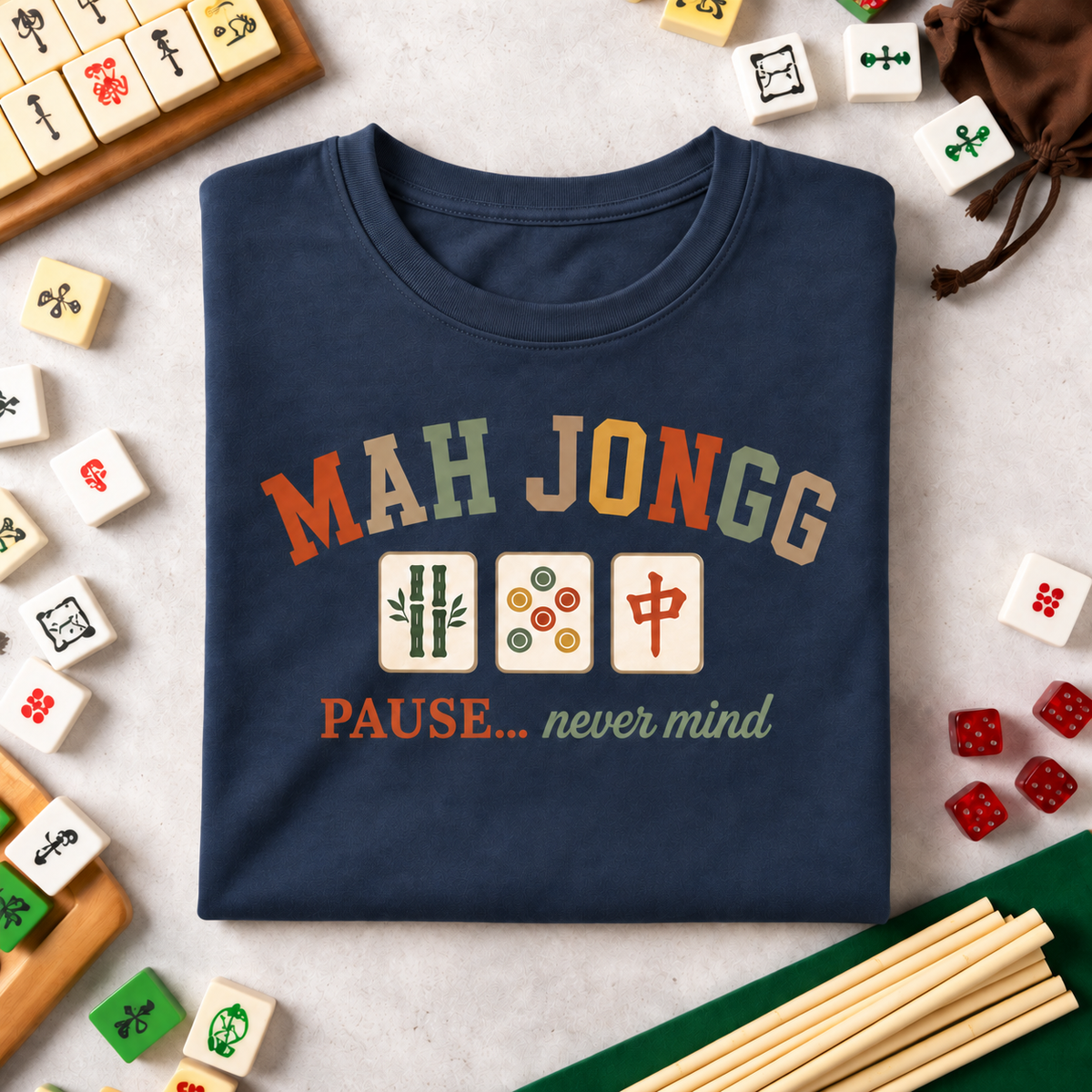 Mahjong - Pause...never mind Tee