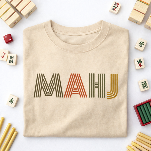 Mahjong - The Line Letters Tee