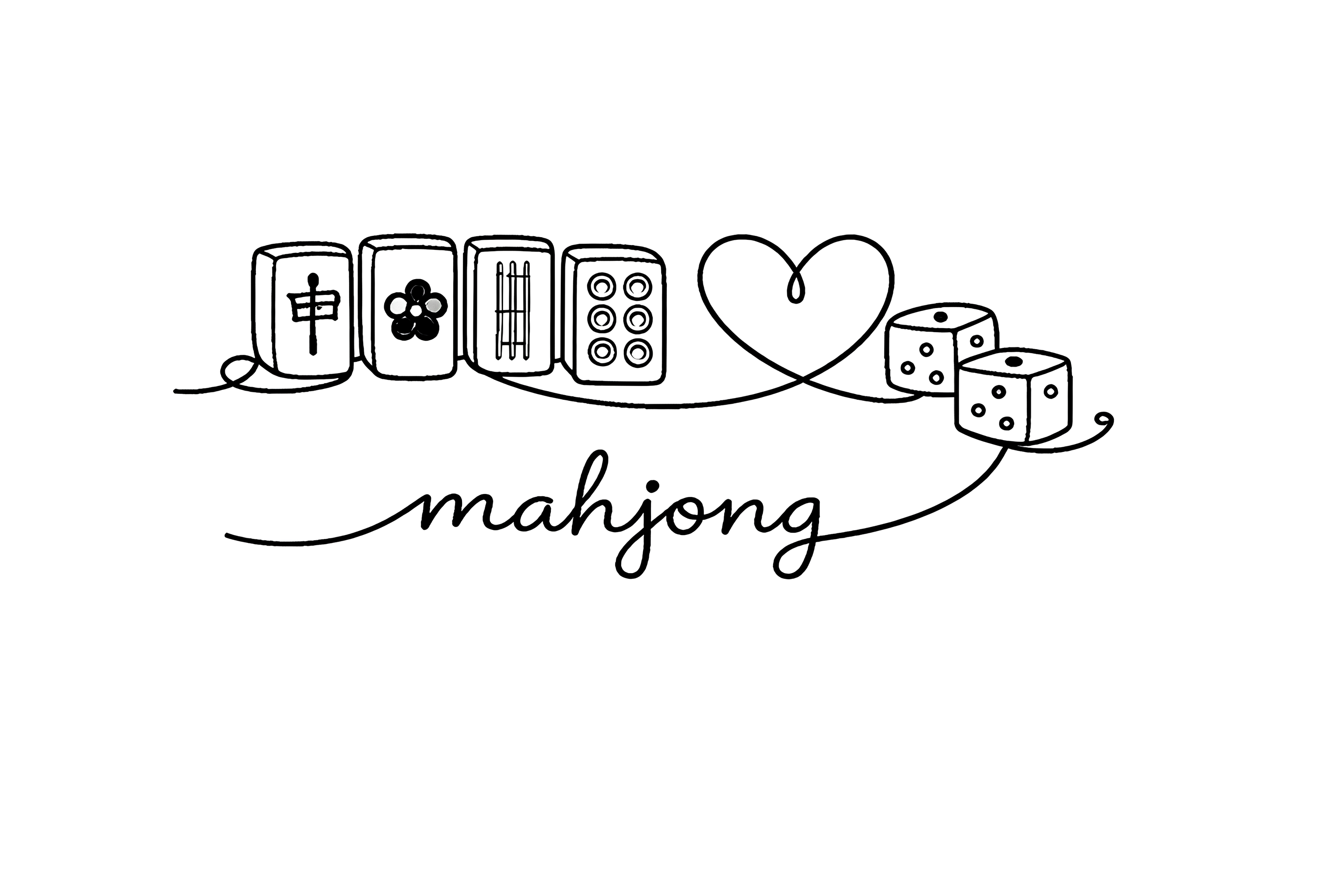 Mahjong - The Heart Scroll Tee
