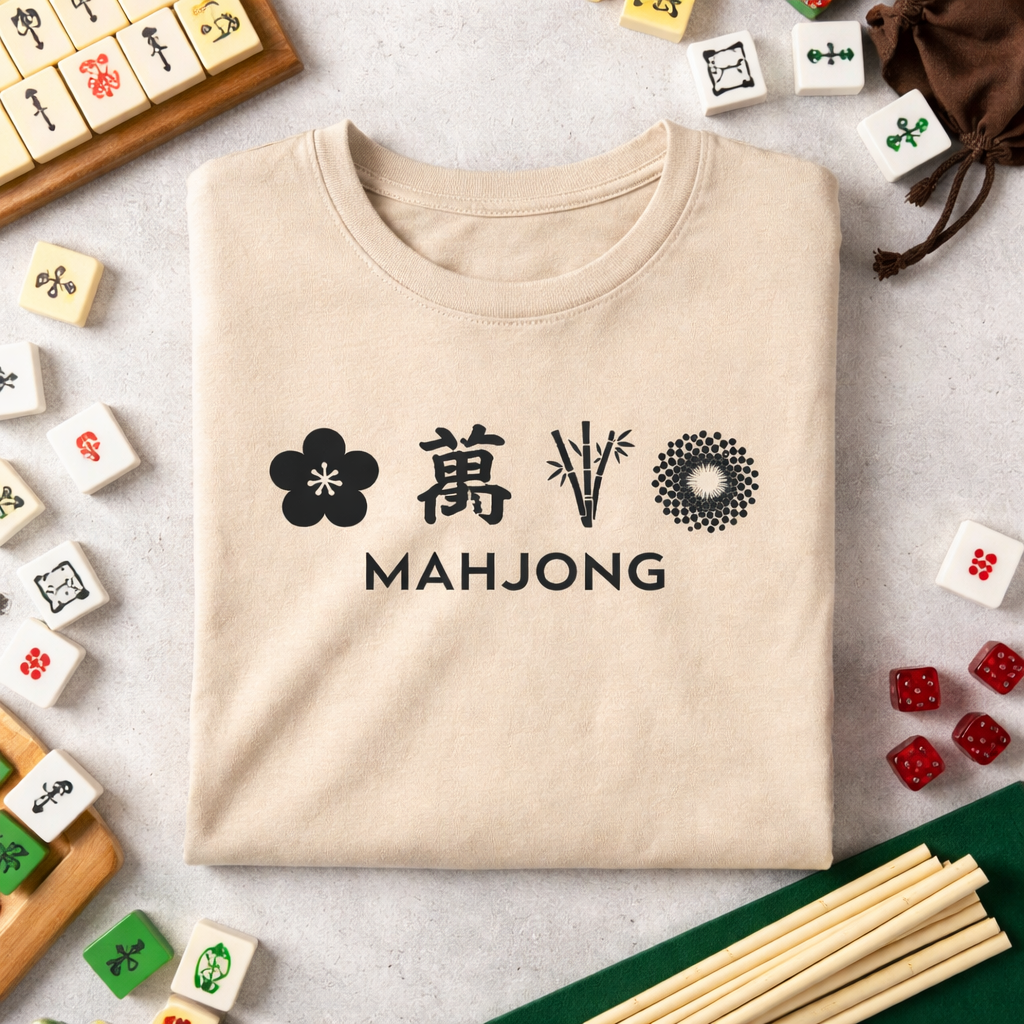 Mahjong - Tile Symbols Tee