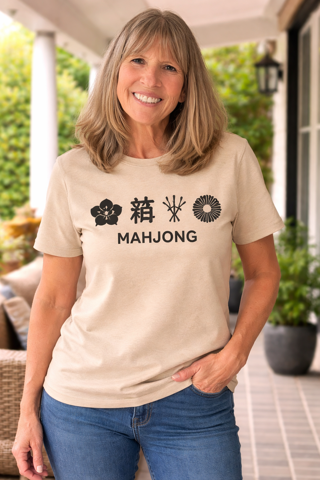 Mahjong - Tile Symbols Tee