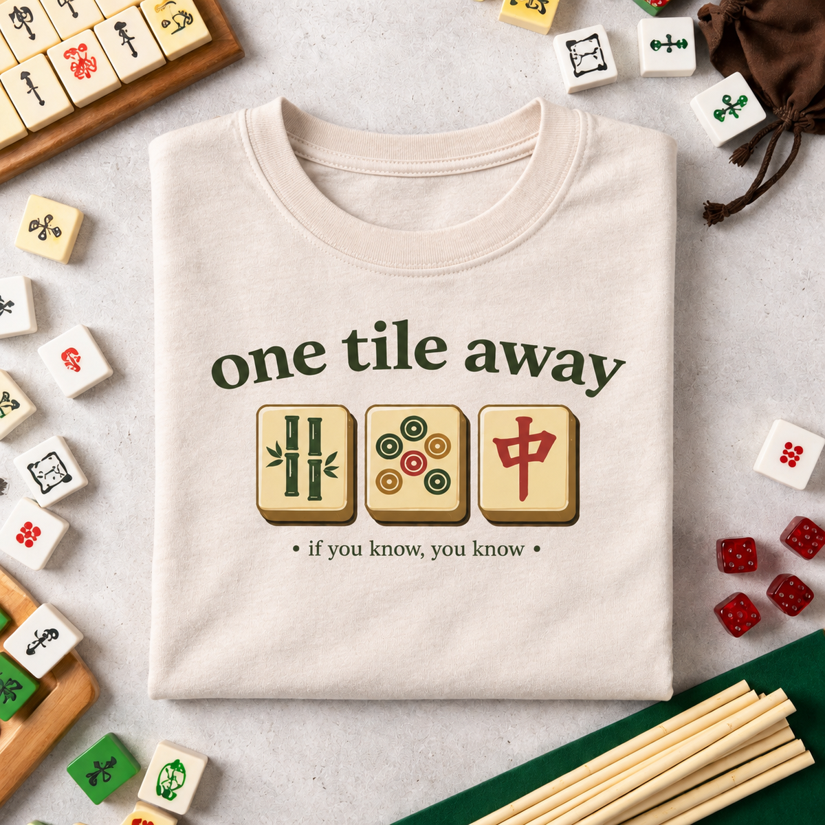 Mahjong - One Tile Away Tee